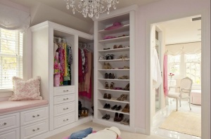 This one is my favorite.  I want to go live in this pretty, pretty closet.